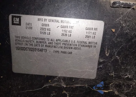 2008 Cadillac Sts V6 из США, поврежденный, VIN 1G6DD67V280164813